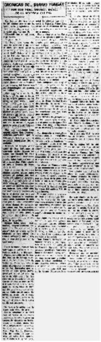 Crónicas del barrio Yungay