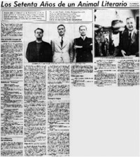 Los Setenta ños de un animal literario : [Entrevista}