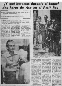 Y qué haremos durante el toque? dos horas de risa en el Petit Rex: [entrevista]