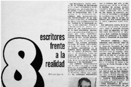 8 escritores frente a la realidad