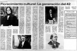 Florecimiento cultural: La generación del 42