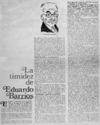 La tímidez de Eduardo Barrios