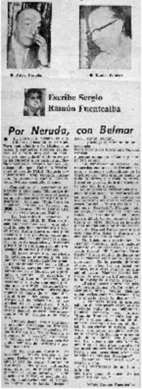 Por Neruda, con Belmar