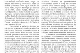 El precursor de Jorge Luis Borges.