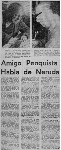 Amigo penquista habla de neruda.