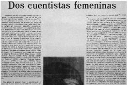 Dos cuentistas femeninas