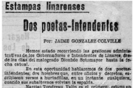 Dos poetas-intendentes