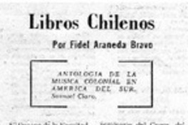 Antologia de la música colonial en América del sur