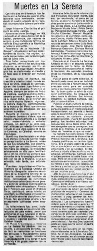 Muertes en La Serena