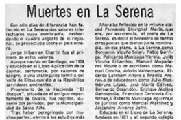 Muertes en La Serena