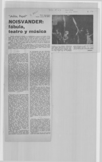 Noisvander: fábula, teatro y música