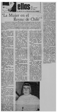 La Mujer en el reino de Chile"