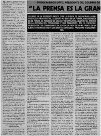 La prensa es la gran fiscalizadora de la sociedad [entrevista]