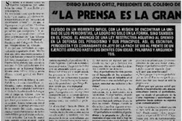 La prensa es la gran fiscalizadora de la sociedad [entrevista]