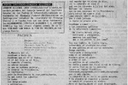 Poeta invitado: Joaquín Alliende.