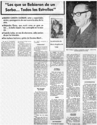 Los que se bebieron de un sorbo... todoas las estrellas : [entrevista]