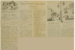Patricia Morgan: "Una puerta a la luz"