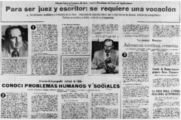 Para ser juez y escritor: se requiere una vocación.