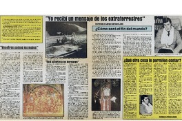 Yo recibó un mensaje de los extraterrestres : [entrevista]