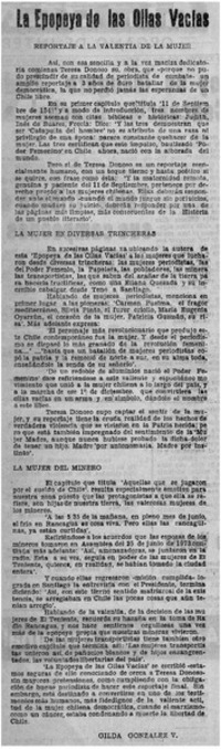 La Epopeya de las ollas vacías"