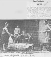 Teatro: Tres Marías y una Rosa.