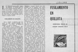 Fusilamiento en Quillota