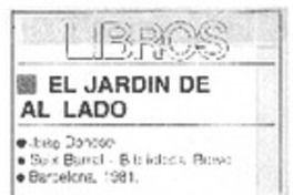 El jardín de al lado