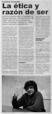 La ética y razón de ser.