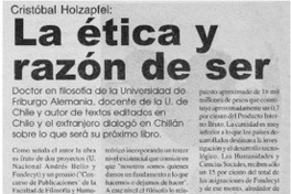 La ética y razón de ser.