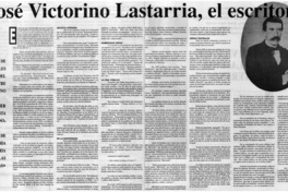 José Victorino Lastarria, el escritor.