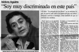 Soy muy discrimanada en este país