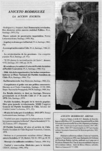 Aniceto Rodríguez la acción escrita.