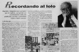 Recordando al lolo