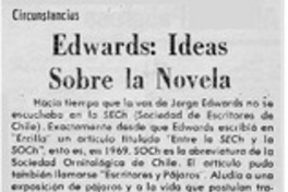 Edwards: ideas sobre la novela