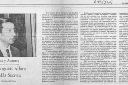 Luis Droguett Alfaro, lo más secreto