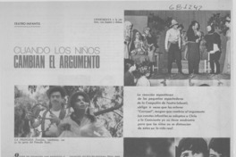Cuando los niños cambian el argumento.