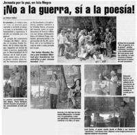 No a la guerra, sí a la poesía!