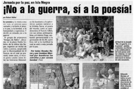 No a la guerra, sí a la poesía!