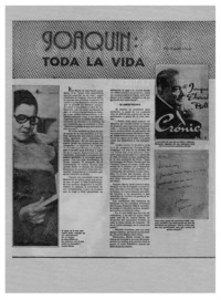 Joaquín, toda la vida