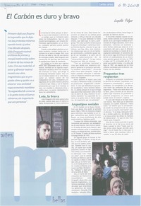 El carbón es duro y bravo