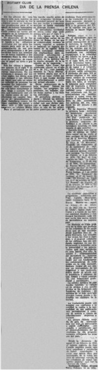 Día de la prensa chilena