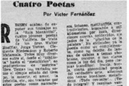 Cuatro poetas