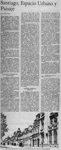 Santiago, espacio urbano y paisaje