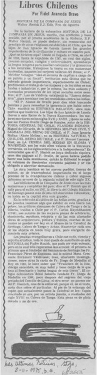 Historia de la compañía de Jesús