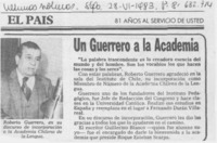 Un Guerrero a la Academia.