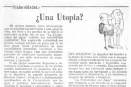 ¿Una utopía?