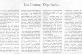 Los jesuitas expulsados