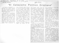 El catecismo político cristiano