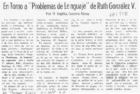 En torno a "Problemas de lenguaje" de Ruth González V.