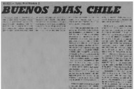 Buenos días, Chile